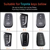 Cheakhide кожаный автомобильный ключ чехол для Toyota Land Cruiser 200 Prado150120 Reiz Camry Crown Highlander Auto Metal Key кольца крышки наборы