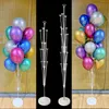 Decorazione per feste 7 11 19 tubi Porta palloncini Colonna Palloncini Stand Stick Balons Decorazioni di compleanno Bambini Matrimonio Decorazioni natalizie334U