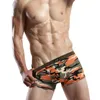 Underpants Men Boxer Men's Underwear Large Size Camouflage Panties Sexy Comfortable Shorts U Convex Bag Man