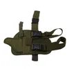 Utomhusväskor 5 färger Justerbar Tactical Puttee lårben Shouder Pistol Gun Holster Pouch Camping Wrap-Oround Jakt Tillbehör