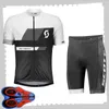 Scott Team Cycling Kortärmad Jersey (Bib) Shorts Sätter Mens Sommar Andningsväg Cykelkläder MTB Bike Outfits Sport Uniform Y210414154