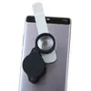 40X 26mm 30x 10x Cep Büyüteç Cep Telefonu Mikroskop Büyüteç Mühimyonu Takı Değerleme Büyüteç Cep Telefonu Klip Montaj Adaptörü ile
