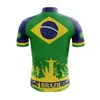 Brasile 2022 Estate Ciclismo Masculino Maglia da ciclismo Pantaloncini con bretelle Gel Pad traspirante Maillot Ciclismo Hombre Bicicleta De Montaña