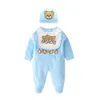 Pagliaccetto in cotone per neonato 0-2Y Pagliaccetti Toddle Baby Body Abbigliamento per tuta per bambini al dettaglio