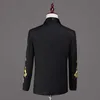 PYJTRL Moda Masculina Dourada Ternos Bordados Branco Preto Vermelho Vestido de Baile Cantores de Palco Traje Casamento Noivo Jaqueta Smoking Com Calças X0909