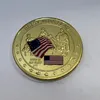 10 stücke Klassische Münze Betsy Ross Flagge Abzeichen Andere Kunst und Kunsthandwerk 1 oz Silber vergoldet 40 mm Dekoration Souvenirmünzen mit Hartkunststoffkapsel