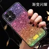 Luksusowy Shining Diamond Gradient Color Przypadki dla iPhone 12 Pro Max 11 Promax 7 6 6S 8 Plus X XSMAX XR TPU Glitter Bling Telefon Pokrywa Coque