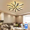 Ceiling Lights Black/White Modern Led For Livingroom Bedroom Studyroom Plafondlamp 110-220V Home Light Lamp Fixtures