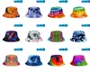 Tie Dye Bucket Hat Man Kid Woman Summer Visor Sun Outdoor Fisher Hiphop Beach Cap 38 Colors7895602