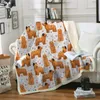 Dekens Herfst Winter Amerikaanse Haarloze Terrier Cozy Premium Fleece Deken 3D Gedrukt Sherpa op Bed Thuis Textiel