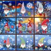 Santa Claus Elk Shopping Mall Holiday Decoration No Adhesive Stickers Window Glass Electrostatic Sticker