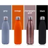 500ML Water Cup Insulation Mug Vacuum Bottle Sports 304 Stainless Steel Cola Bowling Shape Travel Mugs 8 Color RRD7529