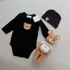 Luksusowe Designer Pajacyki Niemowlę Noworodka Dziewczynka Bawełniane Kombinezony Odzież Nowy Rok Kostium Miś Kids Onesie Bodysuit Dzieci