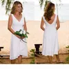 2021 Robes de mariée de plage simples Robe nuptiale Summer Brectes en mousseline de couche en m mousseline de soie en mousseline de soie plus taille sur mesure Vestido de Novia 403 403
