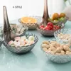 Nordic Multilayer Kunststoff Obstteller können gestapelt werden Snacks Süßigkeiten Aufbewahrungstablett Home Wohnzimmer Desktop Dekoration Snack 210922