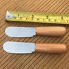 Serowe narzędzia nóż masło ze stali nierdzewnej z drewnianą uchwyt szpachelką Desery Dżem Rozrzutnik śniadaniowy RH6604