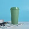 New16 oz Färgbyte koppar återanvändbar tumbler med lock för varmt vatten Kaffe drick RRB13163