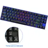 Redragon Deimos K599 KRS RGB Teclado de jogo mecânico USB 24G Modo sem fio Dual Red Switch 70 Chaves Computador Russo US 2106106765374