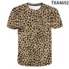 bambini della maglietta della stampa del leopardo