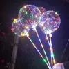 LED LED Świąteczne Halloweenowe Balloons Dekor imprezowy Bobo balony LED Bobo Balon z 315 cali Stick 3M String Balon C8020024