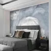 Custom 3D Hand Painted Feather Photo Wallpaper Modern Fashion Creative Living Room Bedroom Wall Art Mural Wallpapers Home Decor