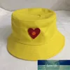 Chapeau de seau de mode pour homme femme casquette de rue chapeaux ajustés 4 casquettes de couleur avec coeur rouge de haute qualité prix d'usine conception experte qualité dernier style statut d'origine