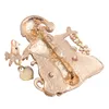 QD X0068 Kerst Bloem Broche Broszka Bell Spilla Donna BTS Bijoux Noel Pins Kids Sieraden Dames Broches