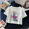 2021 Tokyo Revengers Anime Kvinnor T-shirt Kvinna Casual Toppar Tee Girl Camiseta Mujer Kläder Mode Crop Top Short Sleeve G220228