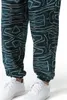 Erkek Pantolon Vintage Grafik Çizgili Baskı Joggers Erkekler Pamuk Keten Koşu Eşofman Altı Harajuku Streetwear günlük pantolon Ropa Hombre