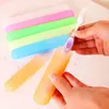 Storage Bottles & Jars Candy Color Plastic Toothbrush Case Transparent Portable Box Container