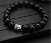 Mens 10mm Tiger Eye Beads Charm Bracelets Buddha Beaded Chakra Healing Meditation Natural Turquoise Hand Chain Elastic Bracelet
