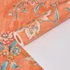 Fondos de pantalla Vintage Retro naranja flor grande Papel tapiz Mural de lujo 3d sala de estar papeles de pared florales dormitorio Papel Pintado QZ023