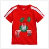 Bordado Crab Boys t-shirt calça roupas roupas moda crianças roupas roupas camisetas tops toddler calças curtas 1-6years 210413