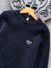 21ss Większość dobrych Jakości Mężczyzna Projektanci Swetry Jumper Jesień Zima Mężczyźni Sweter Retro Okrągły Neck Wygodne Azjatyckie Rozmiar Aksamitne Crew Plus Velvet Bluzy
