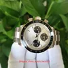 FG Factory Top Quality Klockor Vintage 38mm Paul Newman 6263 Silver Dial Chronograph ETA 7750 ST19 Rörelse Mekanisk handlindning Mens Watch Mäns armbandsur