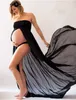 Kobiety w ciąży Ubrania Seksowne Odzież Macierzyńska Strzelanie Zdjęcia Ciąża Dress Fotografia Rekwizyty Kobiety w ciąży Długie sukienki X0902