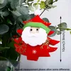 God jul Santa Claus Ornament Moon Bell Fem-spetsig Star Xmas Tree Hängande Pendants Nyår Hem Party Holiday Decoration 6 stilar TH0103