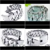 Link, Chain Bracelets Jewelry316L Stainless Steel Mens Bracelet Heavy Curb Link Bangle 8.8X 31Mm Drop Delivery 2021 Fs5Qw