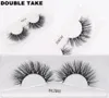 3D Mink rzęsy Fałszywe rzęsy Handmade Fuax Norek Fake Eye Lash Extension Miękkie Grube Naturalne Spojrzenie Długie Wielokrotnego użytku Rzęsy Crisscross Wispy Fluffy Eyelash 12 Styles