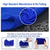 Blauwe Microfiber Cleaning Drying Soft Hemming E Doek Detaillering Car Wash Handdoek 30cmx30cm