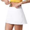 L-22 Pleated Tennis Skirt Women Gym Clothes Sports Shorts Female Running Fiess Dance Yoga Underwear Beach Biker Golf Skirts lululemenly