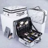 Nxy Cosmetici Borse Sac De Maquillage En Cuir Pu Pour Femmes Trousse Professionnelle Manucure Kits Cosm￩tiques Complets Bo￮te 220302