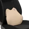 シートクッション60％3Dメモリフォーム自動車車ネックウエストピロークッション腰椎サポートヘッドレスト