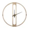 Nordic Creative Wall Clock Fashion Mute Metal Luxury Modern Art Enkel väggklocka Sovrum Horloge Murale Home Dekoration DG50WC H1230