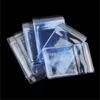 100PCS-025mm Transparent PVC Förpackning Jude Örhängen Plast Smycken Förvaringspåsar Anti Oxidation Zipper Realealable