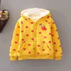 Menina de bebê moletom hoodies outono inverno longo luva bonito outwear algodão casaco meninas tops kids roupas 211029