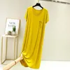 Spring Summer Sleepwear Women Short Sleeve nightshirt Modal Cotton Sleep Wear Nightgowns Loose Female Night Dress