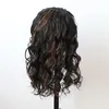 Longo Ombre Destaque Color Rendas Sintéticas Peruca dianteira Para As Mulheres Loira Perucas Curly Side Parte Resistente ao Calor Seletor Natural como o festa de onda de cabelo humano