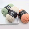 1PC 50g lait Coton Tricoté En Gros Pull 1PC Enfant lots Tricot Crochet Velours Fil Naturel Fil Super Doux Laine Soie Bébé Y211129