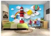 壁紙カスタムポーの壁紙3D壁のための3D漫画バルーン子供用部屋の背景壁紙